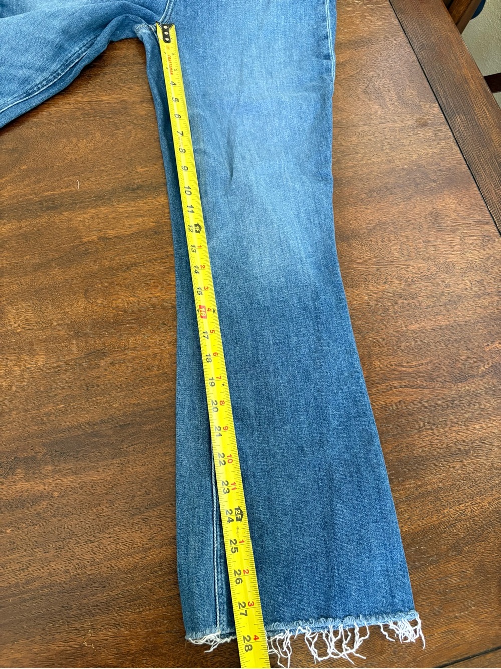 Paige Claudine High Rise Distressed Ankle Flare Raw Hem Jeans Size 31 - Picture 14 of 15